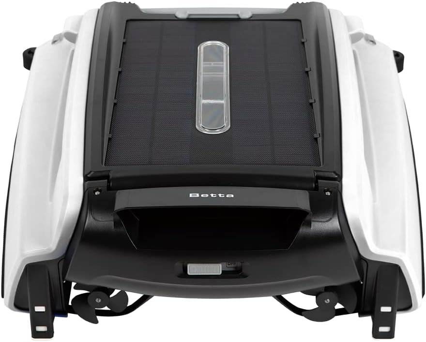 d84c7e610d377a02abda65c60415c67d88c9617963c449c172307979080e622d Betta SE Solar Powered Automatic Robotic Pool Surface Skimmer Cleaner with 30-Hour Continuous Cleaning Battery Power and Re-Engineered Twin Salt...