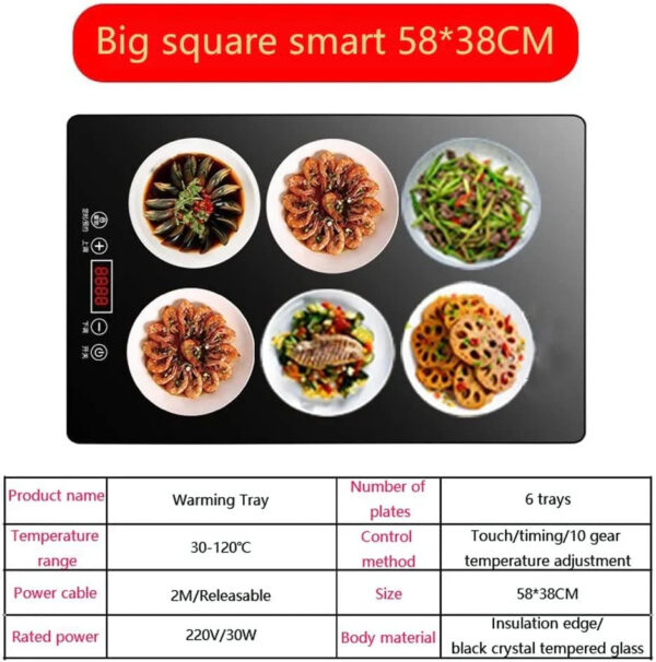Electric heating tray 22.8x15 buffet server food heating tray electric heating tray
