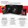 12 1200W Dual Car Subwoofer Package with Amplifier & Installation Kit