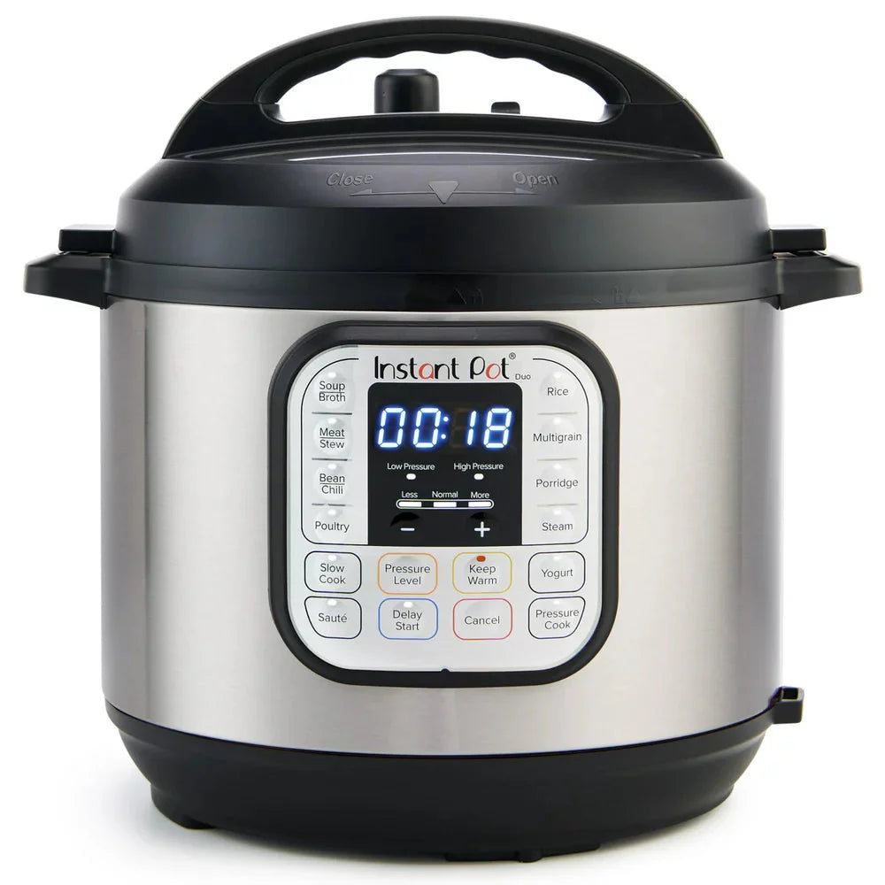 de2123a04e8bdeb2ec29d9aa8784392acee089074740f7b2eea8d99329004543-1 Instant Pot Duo 6 Qt Electric Pressure Cooker 7 In 1 with Easy Release Steam Switch