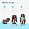 Graco Turn2Me 3-in-1 Convertible Car Seat, Rotating, Rear & Forward-Facing, Highback Booster, SnugLock, Cambridge
