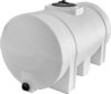 Horizontal Polyethylene Reservoir Water Tank with Legs, 550 Gallon, Made in the USA, Poly Tank for Water and Non-Flammable Liquids, Rust and...