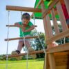Backyard Discovery Mount Mckinley Cedar Wood Swing Set with Wave Slide, Play Deck, Double Rock Wall, Rope Ladder, Web Swing, Belt Swings, Toy...