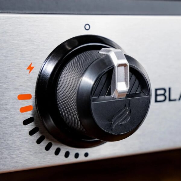 Blackstone 1666 22 Tabletop Griddle with Stainless Steel Faceplate, Powder Coated Steel, Black