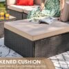 Devoko 5 Pieces Patio Furniture Sets All Weather Outdoor Sectional Patio Sofa Manual Weaving Wicker Rattan Patio Seating Sofas with Cushion and...