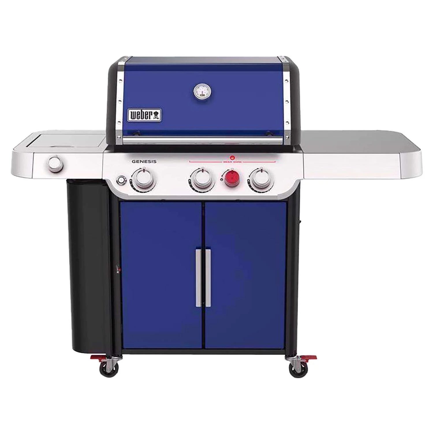 e9a077f4038ba312192aa8bec3213eeb23b9a0540e91fc108af72fe34bcd1831 Weber Genesis E-335 3 Burner Liquid Propane Grill Deep Ocean Blue