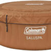 Coleman SaluSpa Miami AirJet 2 to 4 Person Round Inflatable Hot Tub Portable Outdoor Spa with 120 Soothing AirJets and Insulated Cover, Black