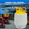 30 LB Refrigerant Recovery Tank for R12, R22, R134A, R410A Refrigerant with 1/4 SAE Y-Valve Liquid/Vapor Reclaim Tank AC Freon Recovery Tank...