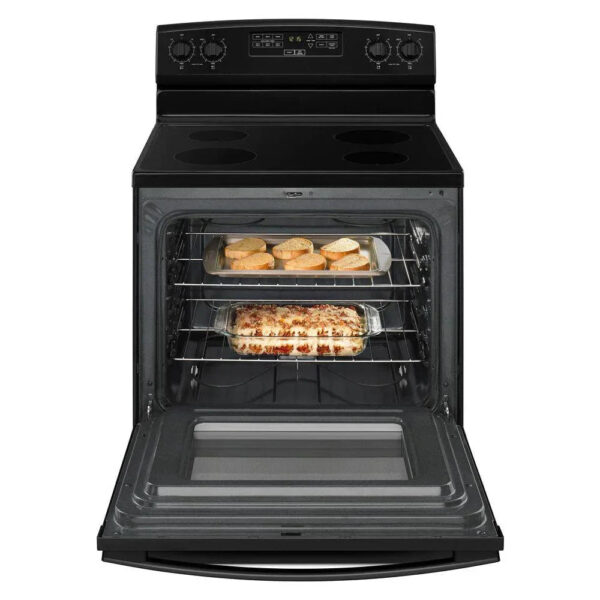 4.8 cu. ft. Electric Range in Stainless Steel Black