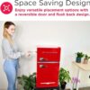 Frigidaire Retro Mini Fridge with Freezer & Side Bottle Opener-Small 2 Door Refrigerator for Office Bar or College Dorm Room-3.1 Cu Ft 19 "D x...