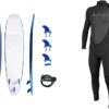 Wavestorm 8ft Classic Surfboard // Foam Wax Free Soft Top Longboard for Adults and Kids of All Levels of Surfing