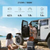 Portable Power Station, 1800W (2400W Peak) Solar Generator, 58 Minutes to Fully Charge, 1056wh LiFePO4 Battery,