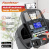 Famistar Folding Treadmill for Home with 15 Levels Auto Incline, 300LB Capcity, 10MPH Fast Speed Controls