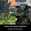 7-in-1 Grill & Smoker with Thermometer, Air Fryer, BBQ, Bake, Roast, Broil - Portable Electric Outdoor Grill, Grey