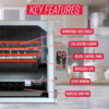 Digital Platinum Showtime Countertop Rotisserie Oven ST5000PLAT