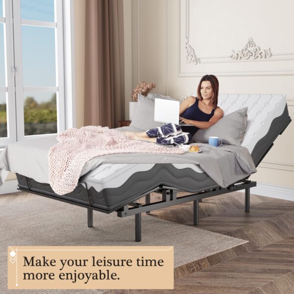 Adjustable Bed Frame -Wireless Remote -Memory Function -Adjustable Bed Base -Head and Foot Lift Incline -Zero Gravity -Quiet Motorfor Lying Down,...
