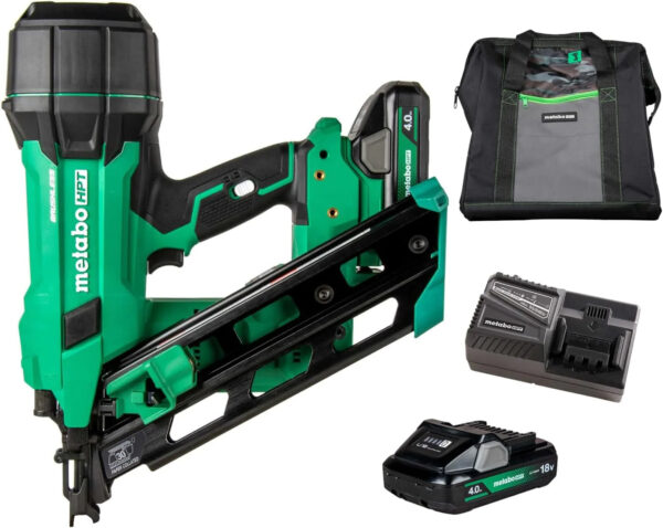 18V multi-voltage cordless 30 paper tape measuring nail gun kit, 3-1/2 inch measuring nail gun, power tool, equipped with 4.0Ah lithium-ion...
