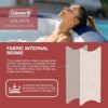 4 to 6 Person Inflatable Hot Tub Square Portable Outdoor Spa with 114 Soothing AirJets and Insulated Cover, Gray-Coleman